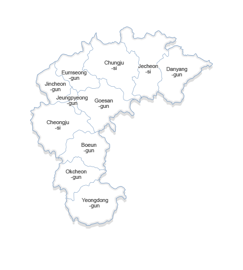 Chungbuk 지도