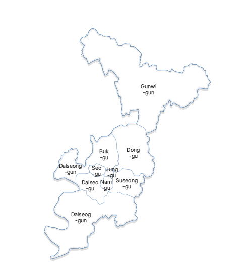 Daegu 지도