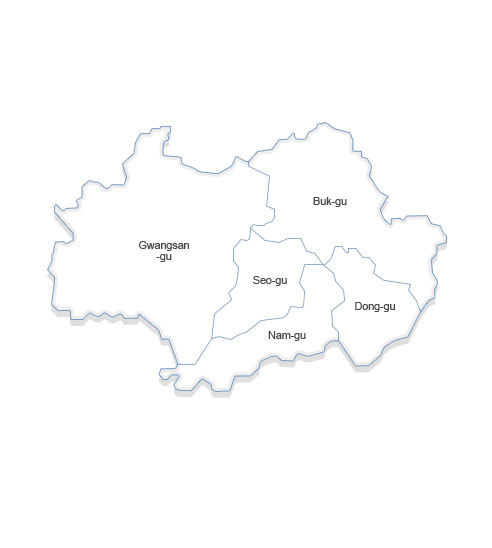Gwangju 지도