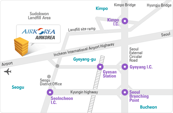 AIRKOREA Location