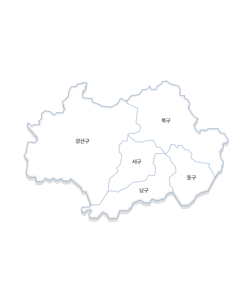 광주광역시 지도