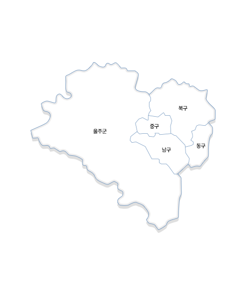 울산광역시 지도