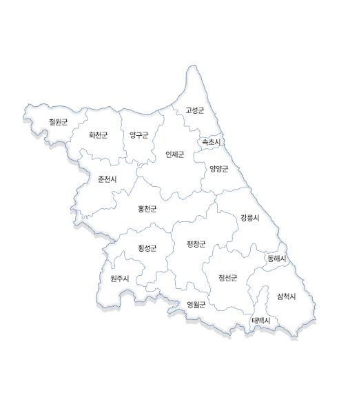 강원도 지도