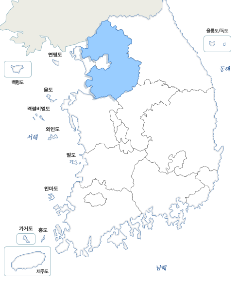 전국지도 경기도 선택